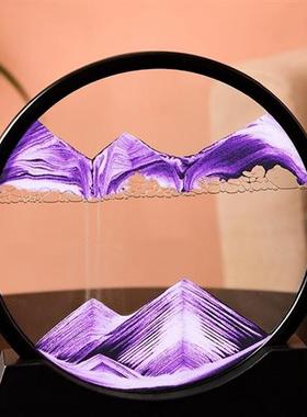 极速客厅创意解压k3d立体动态流动控制情绪稳定沙画艺术摆件流沙