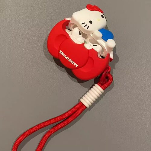 jellycat可爱趴趴kitty猫适用苹果AirPodsPro3耳机保护套壳4代耳机壳airpods 2代华强北5代3代硅胶软壳耳机套 - 图2