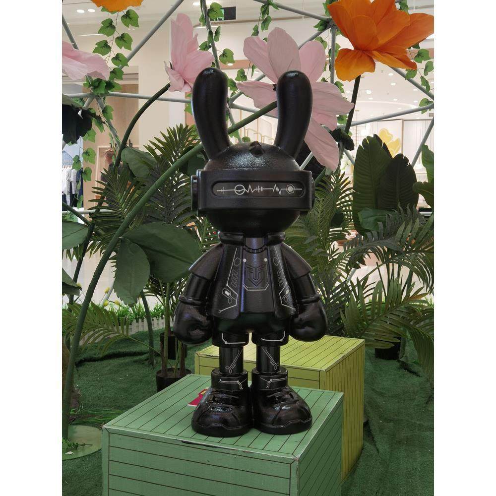 潮玩大兔子落地客厅摆件电视柜旁玄关家居公司酒店KTV酒吧大摆件,淘宝优惠券,粉丝福利购,淘宝优惠卷