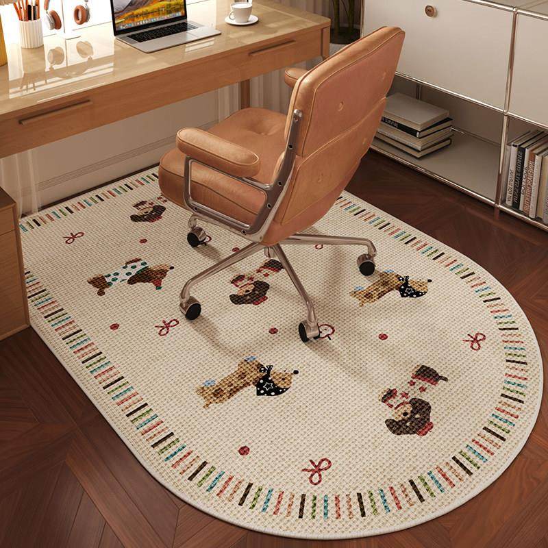 彷亚麻书房地毯电脑桌学习椅子隔音地垫耐脏滑轮电竞椅转椅脚垫,淘宝优惠券,粉丝福利购,淘宝优惠卷