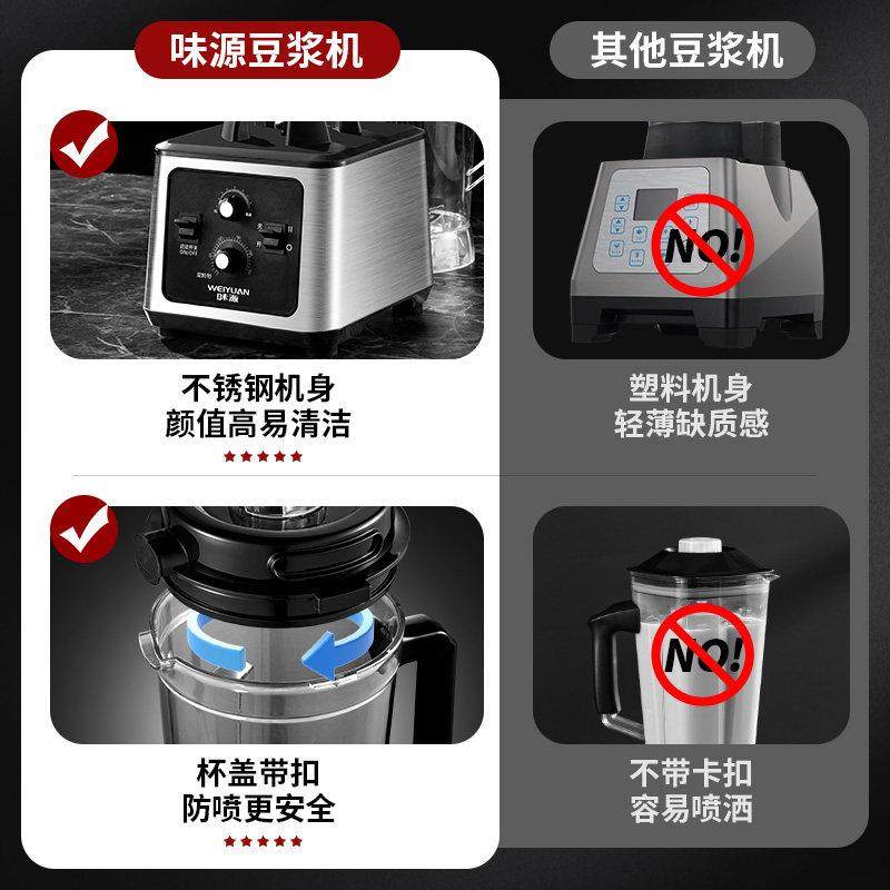 德国味源商用破壁机早餐店用大功率现磨大容量打浆榨汁料理豆浆机,淘宝优惠券,粉丝福利购,淘宝优惠卷