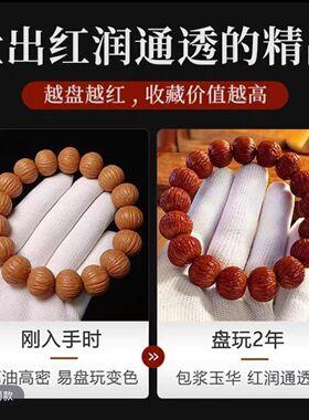 普陀山猴头手串盘玩单圈八棱