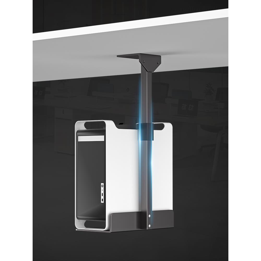 Table bottom hanging host bracket computer suspended rack office desktop host box hanging rack tray metal bracket