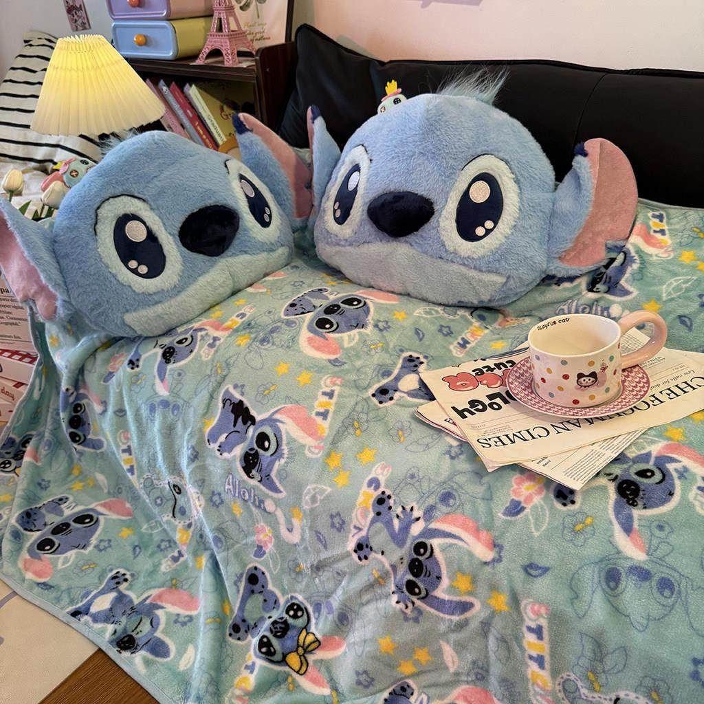 卡通史迪仔抱枕被子两用午睡办公室枕头床上靠垫车载毯子二合一,淘宝优惠券,粉丝福利购,淘宝优惠卷