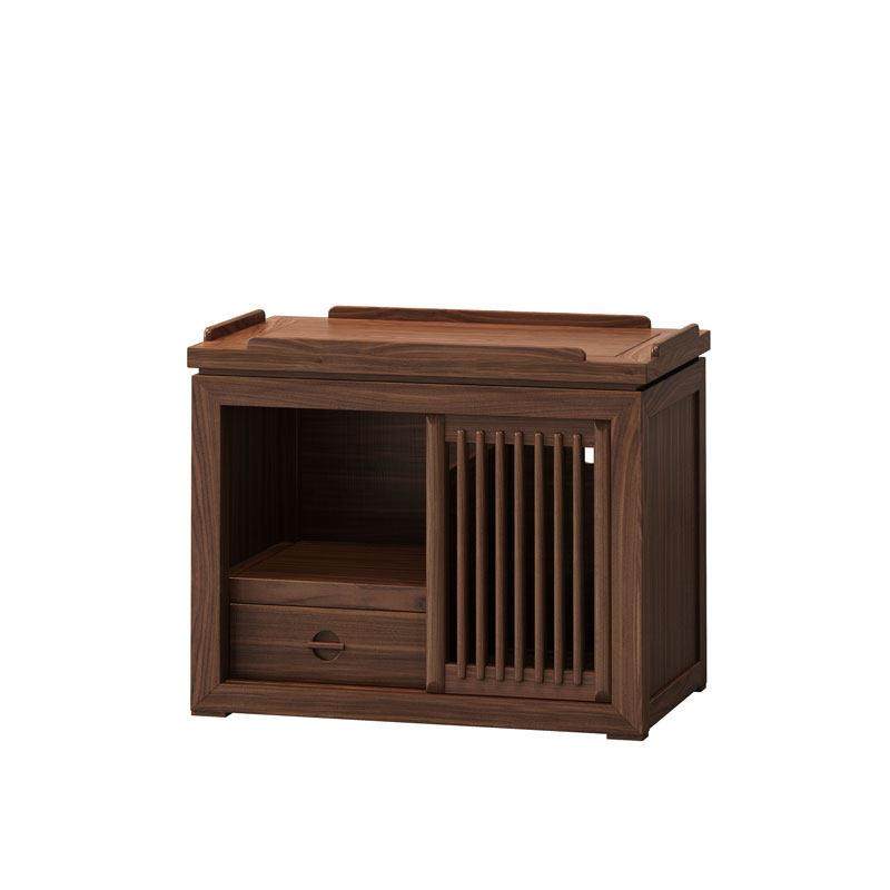 简约茶室边几柜矮柜新中式实木隔栅茶水柜烧水茶台榻榻米禅意客厅,淘宝优惠券,粉丝福利购,淘宝优惠卷