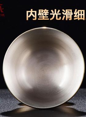 供水碗八吉祥铜佛前供水杯用品杯家用七供雕花圣水杯摆件