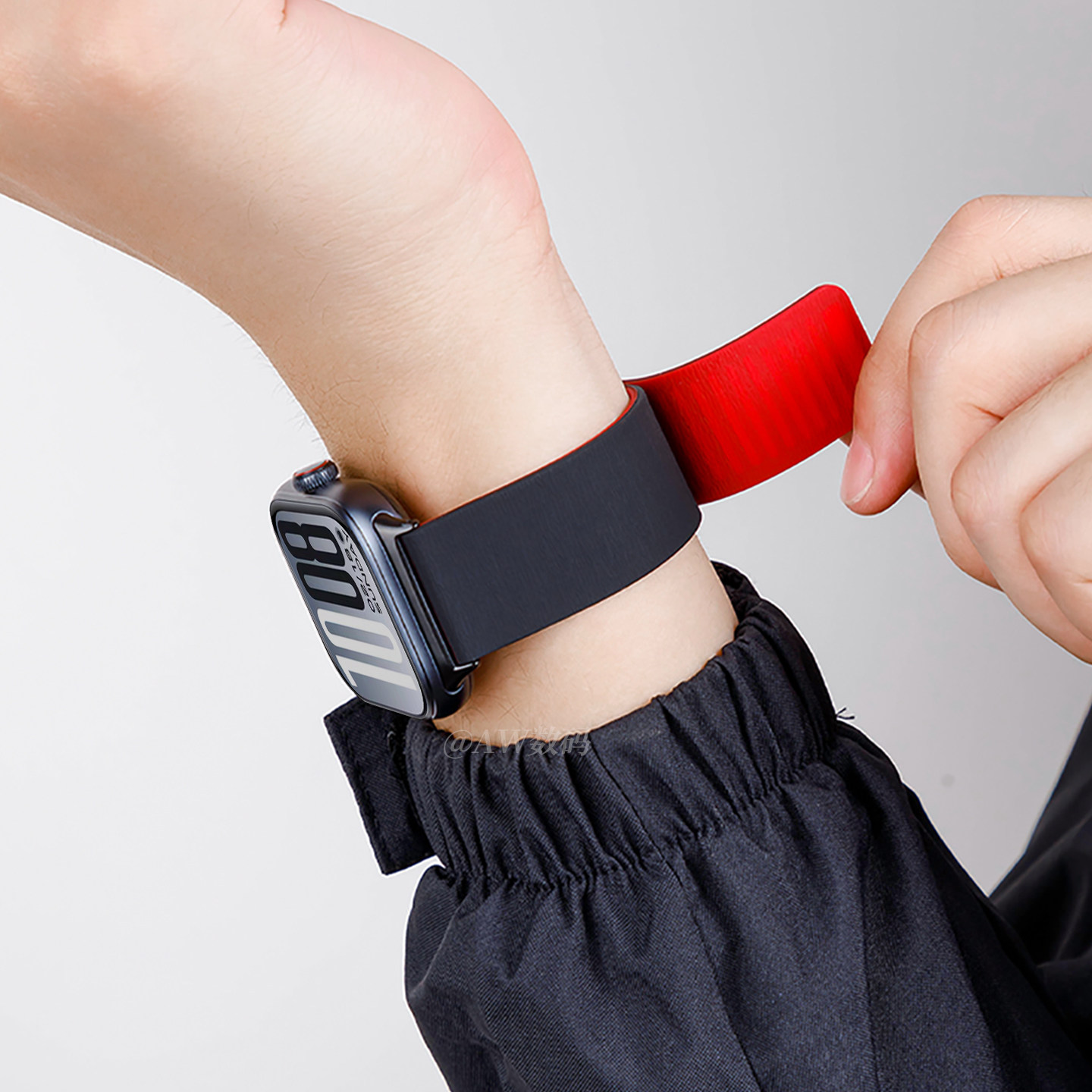 适用vivowatchgt2表带iqoo手表watchgt透气硅胶vivo3代新款磁吸硅胶腕带vivowatch5/3/2磁吸扣手表带男士女款 - 图0