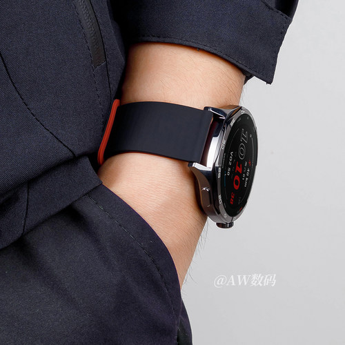 适用佳明Forerunner255/245/265M运动手表表带Garmin回环645m磁吸硅胶高级Vivomove4/venu3/2plus男女款腕带 - 图2