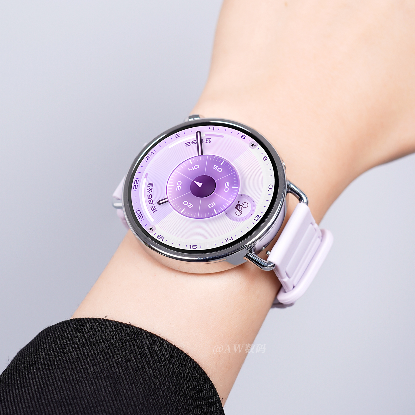 新款流光紫适用华为GT6表带gt5手表女款磁吸硅胶watch5运动腕带watchgt4智能女士41mm高级感小香风秋冬替换带 - 图0