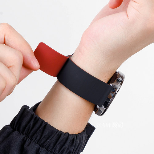 适用佳明Forerunner255/245/265M运动手表表带Garmin回环645m磁吸硅胶高级Vivomove4/venu3/2plus男女款腕带 - 图1