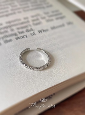 法式高级感~个性几何素圈 简约开口可调节指环 戒指ins食指戒货源