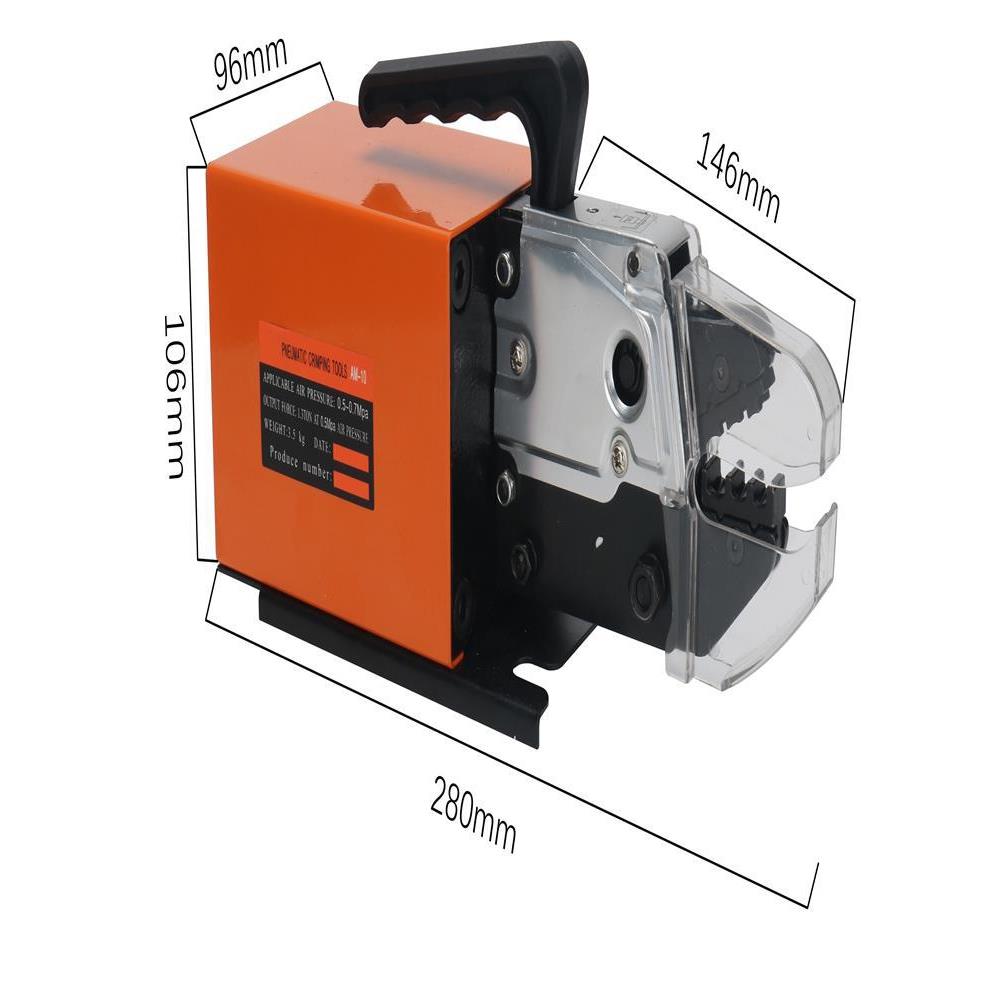 气动压线钳AM-10气动端子压接机0.25-10冷压端子压线机送模具包邮 - 图1