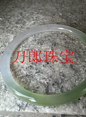 甄选玉石手镯夏季叮当手镯叠戴混搭百搭单品绿色通透水头精选送礼