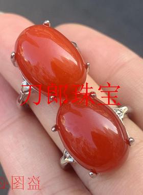 保山凉山老矿南红戒指女士款金饰