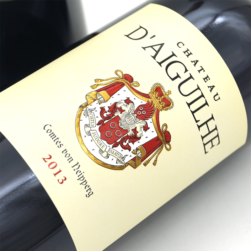 2013山峰酒庄干红葡萄酒法国原瓶装进口红酒Chateau dAiguile包邮-图0