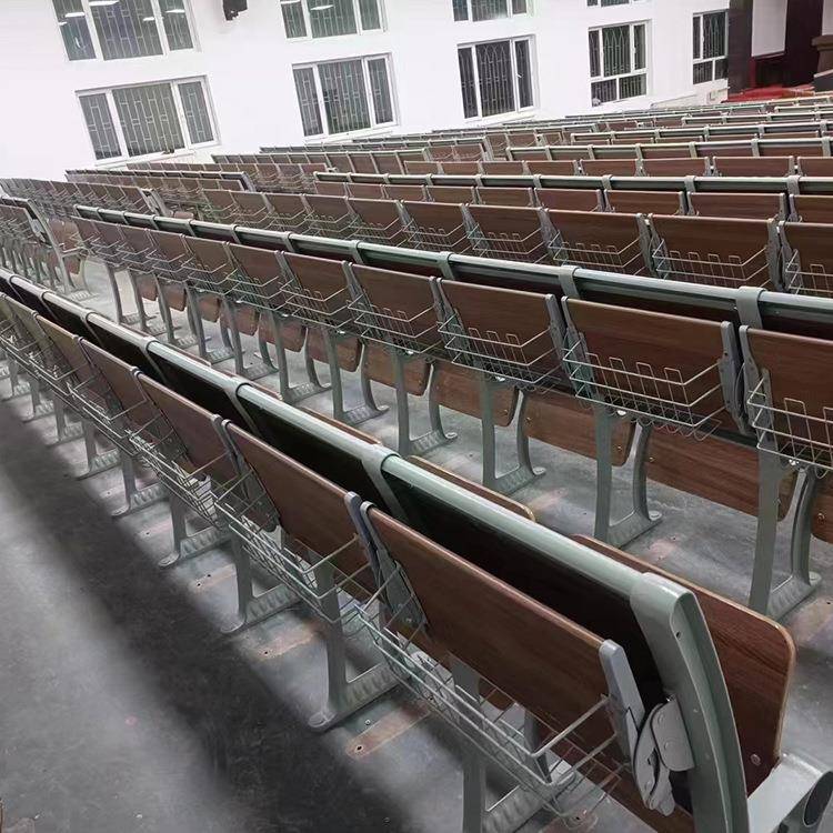 铝合金礼堂排椅阶梯椅学校多媒体课桌椅教室连排椅子报告厅坐椅 - 图2