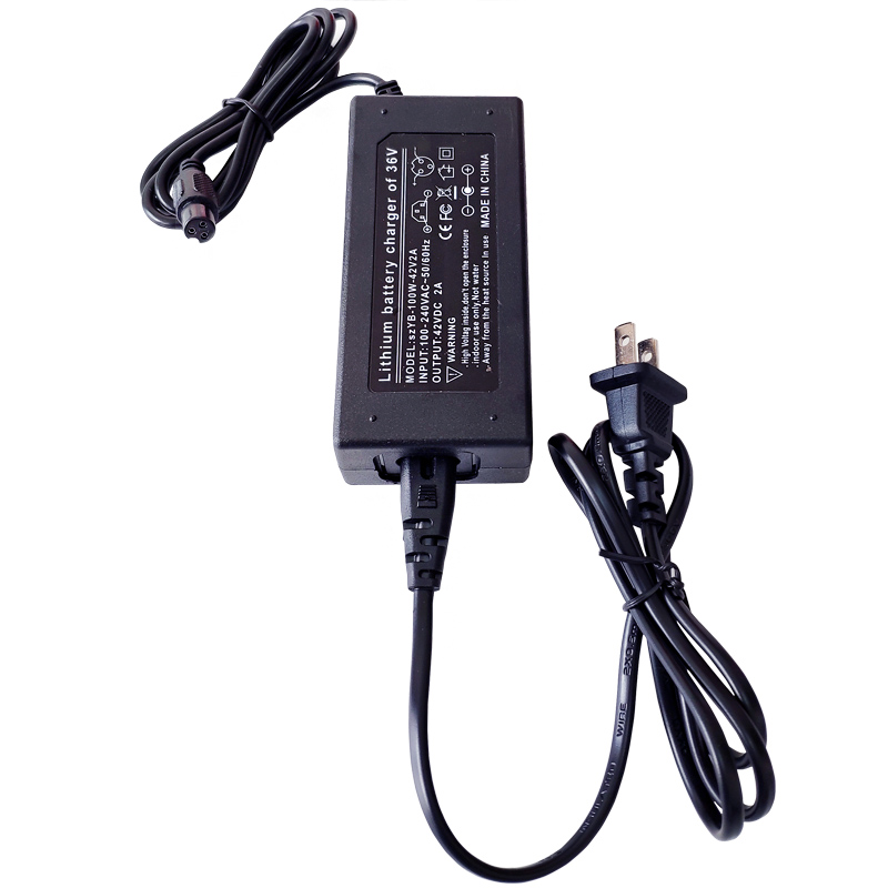 两轮平衡车三孔插头圆头42V2A通A用充电器阿尔郎电源适配器配件36 - 图3