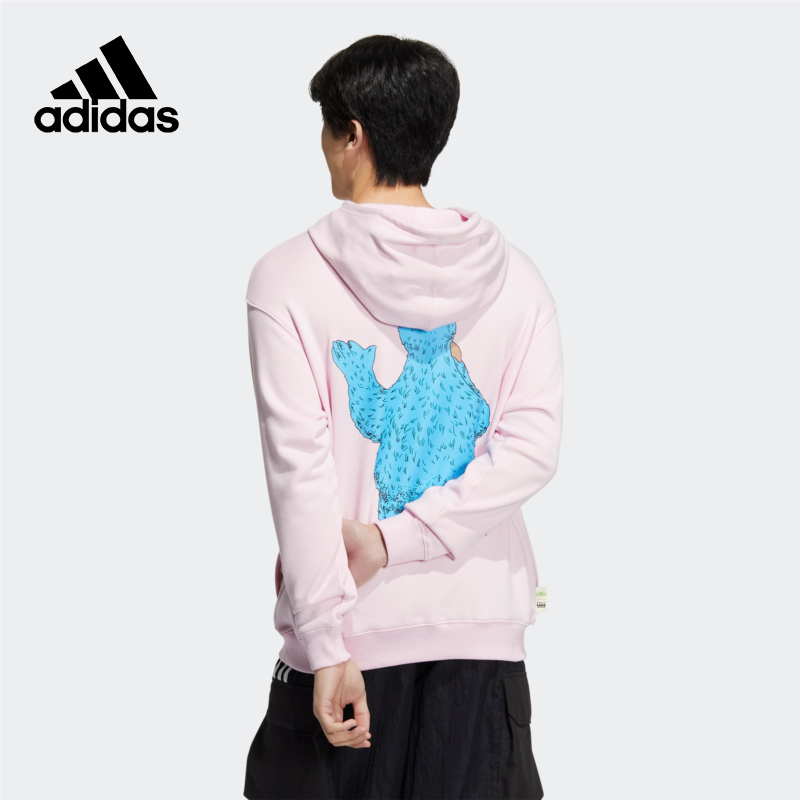 Adidas阿迪达斯2023冬季新款男女运动休闲卫衣HM9947 - 图1