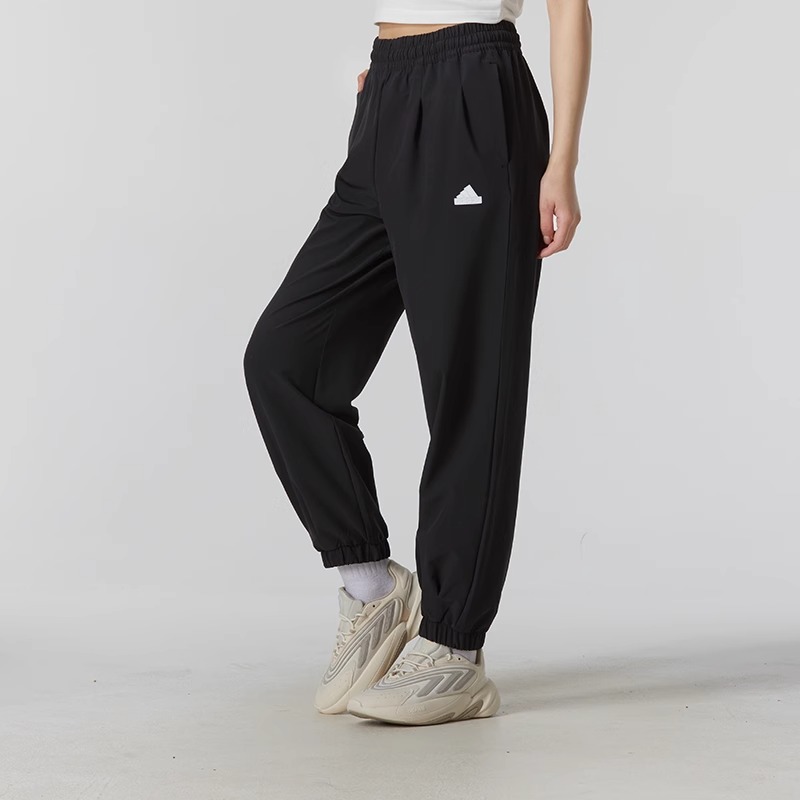 Adidas阿迪达斯女裤夏季新款运动休闲简约舒适束脚长裤IM8833 - 图0