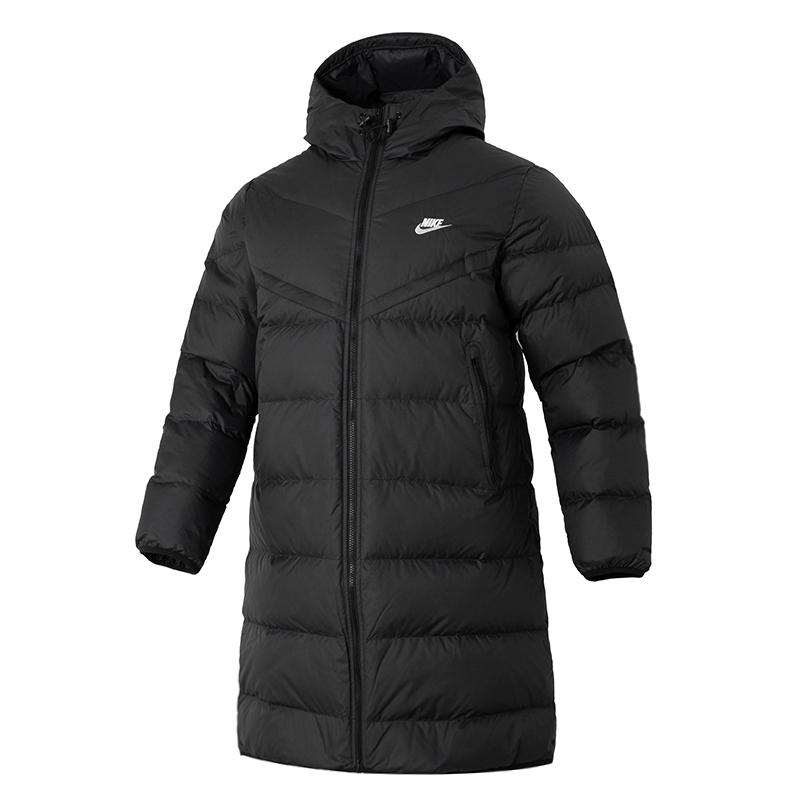 Nike耐克男子2023冬季新款外套舒适保暖连帽中长款羽绒服FB8180