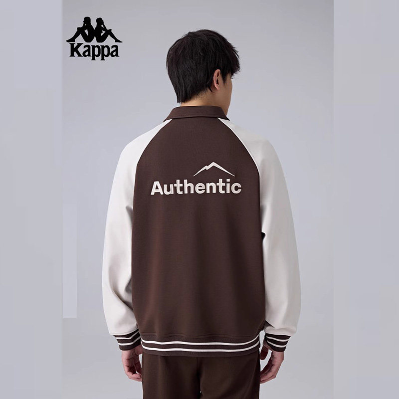 Kappa卡帕男装2025春季新款运动休闲百搭翻领夹克外套K0F12WK71,淘宝优惠券,粉丝福利购,淘宝优惠卷