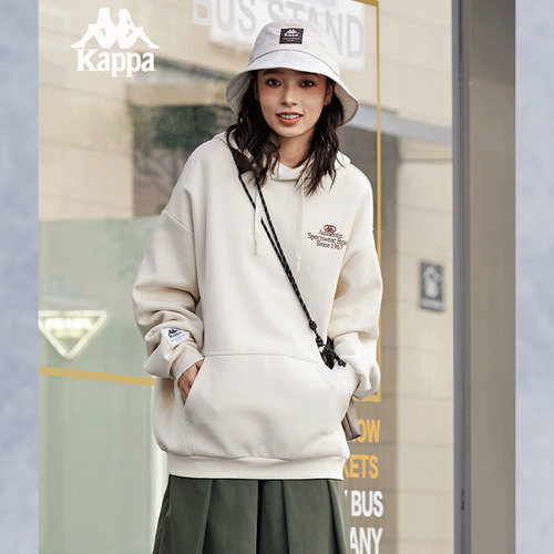 Kappa卡帕男装女装冬季新款运动休闲连帽卫衣K0EZ2MT31D - 图1