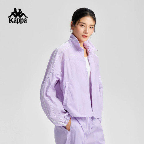 Kappa卡帕女装2025夏季新款运动休闲简约复古百搭外套K0G42JJ03 - 图1