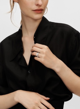 「繁星」Kimai星星925银镶钻戒指