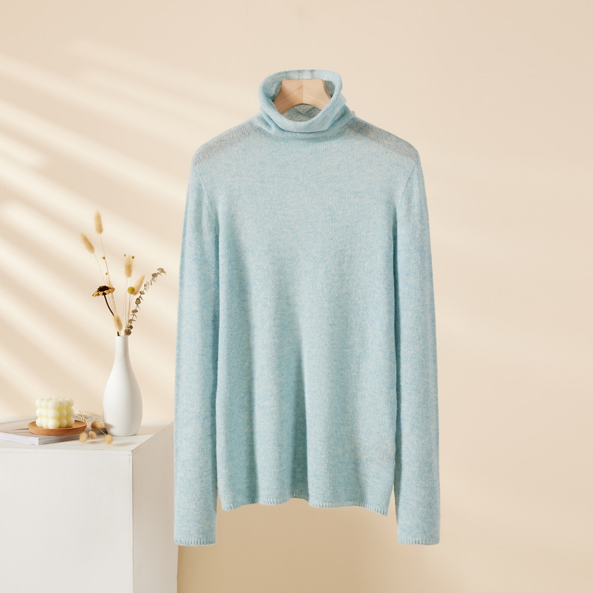 Chunzhu genuine 100% cashmere pullover sweater pile-up collar women's cashmere sweater knitted base shirt long sleeve small shirt