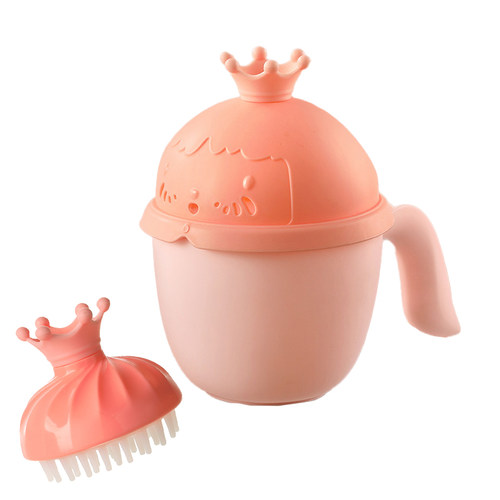 婴幼儿洗澡水勺水瓢儿童沐浴水勺宝宝洗头勺儿童新生儿童洗头杯子 - 图1