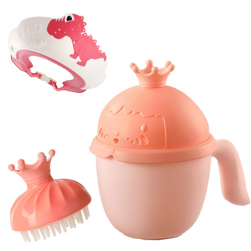 婴幼儿洗澡水勺水瓢儿童沐浴水勺宝宝洗头勺儿童新生儿童洗头杯子 - 图3