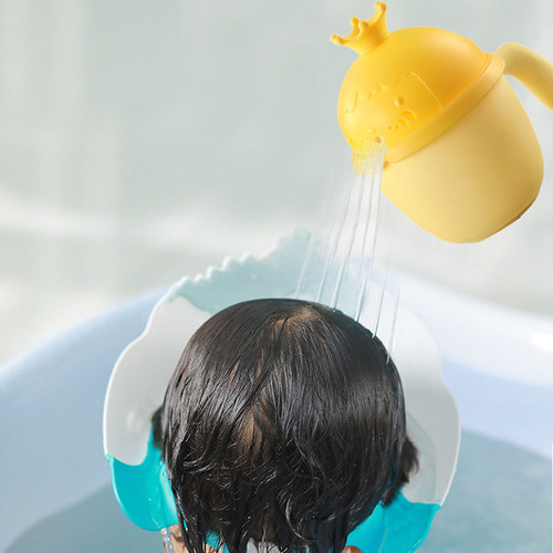 婴幼儿洗澡水勺水瓢儿童沐浴水勺宝宝洗头勺儿童新生儿童洗头杯子 - 图0