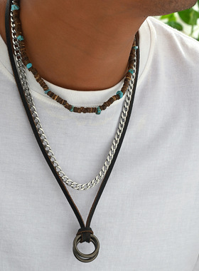 欧美男士项链百搭个性时尚