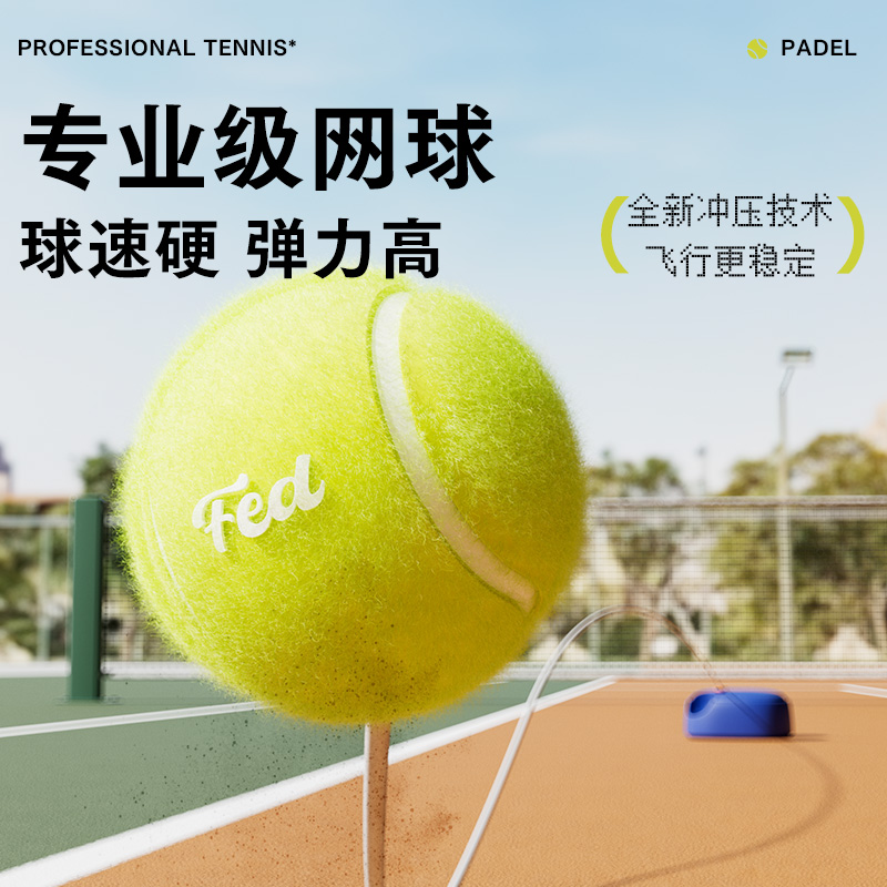 fed板式匹克球训练器单人打带线回弹套装匹克球拍板球pickleball - 图3