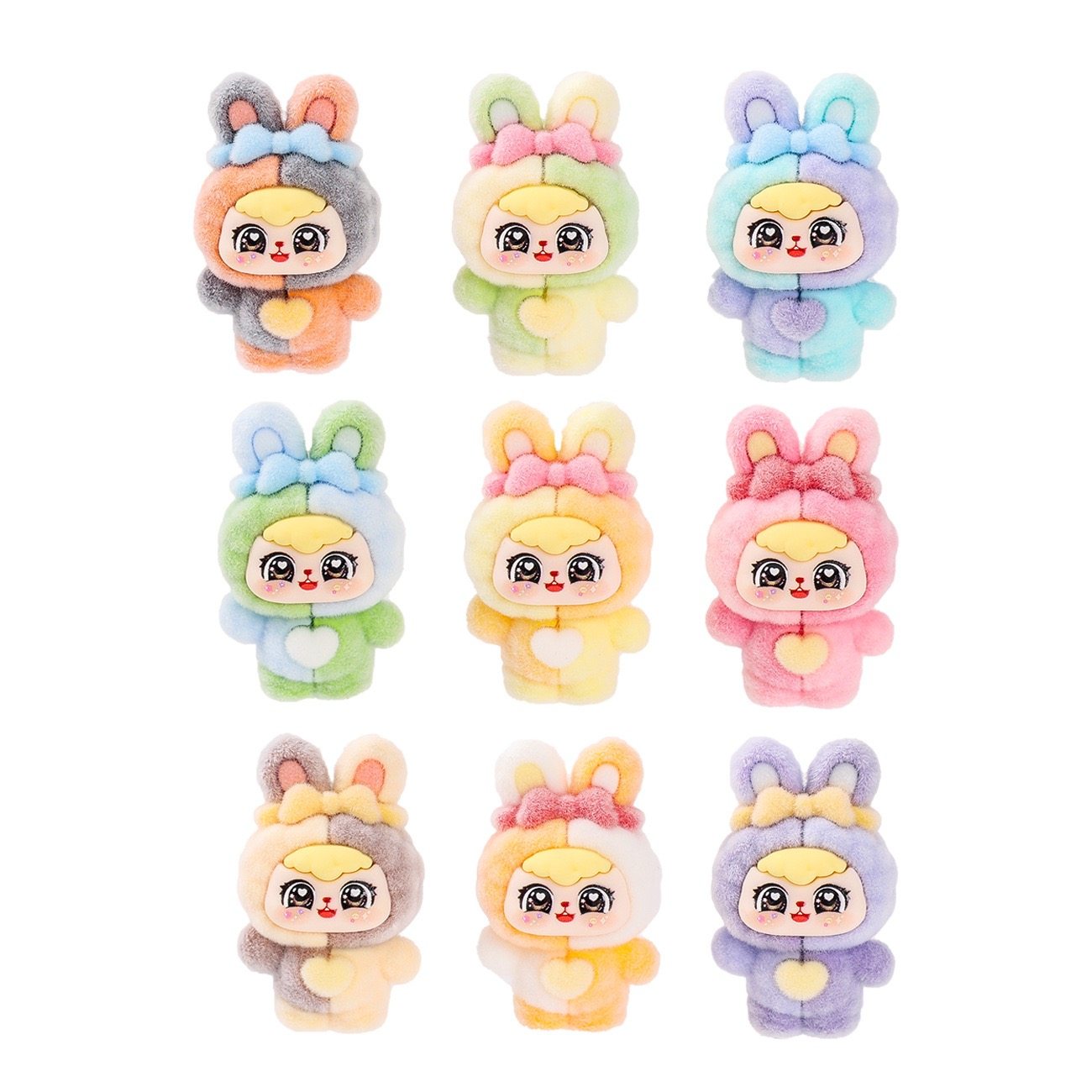 植绒爱心兔梨梨拼色萌粒摆件可爱兔子桌面装饰品潮玩公仔创意礼品,淘宝优惠券,粉丝福利购,淘宝优惠卷