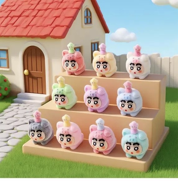 植绒小新趴趴猪萌粒摆件卡通可爱桌面装饰品潮玩公仔创意礼品批发,淘宝优惠券,粉丝福利购,淘宝优惠卷