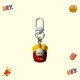 Cute Maimen Xiaopa Keychain Pendant Cartoon M Chip French Fries Hamburger School Bag Bag Pendant Creative Gift Wholesale