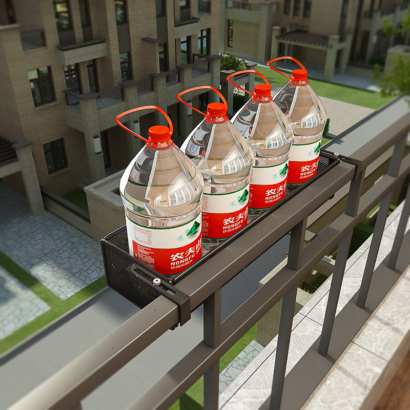 阳台扩展架可调节悬挂花架多肉花盆窗边窗台置物架铁艺栏杆收纳架,淘宝优惠券,粉丝福利购,淘宝优惠卷