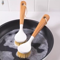 Pan brush Home Kitchen Brush Pan Dishketer Wash pan not stained with oil brushes Brush Bowl Long Handle Cleaning Brush de-scaling oil stain