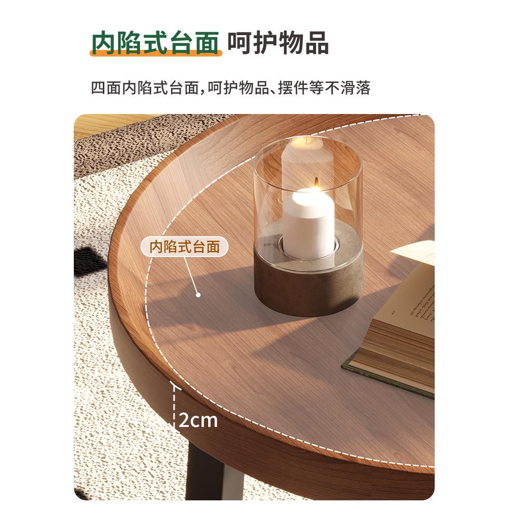 小茶几沙发边几边柜圆桌子简易家用移动床头桌小户型木桌迷你置物 - 图3
