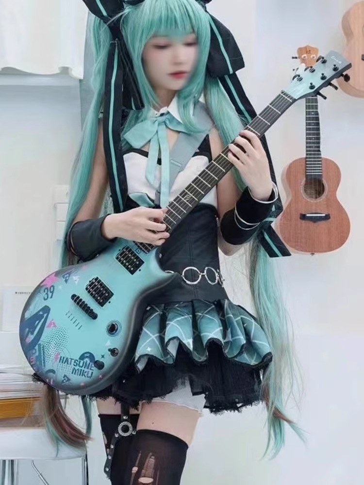 入门乐手101 恩雅Enya 初音未来 Hatsune Miku联名 智能电吉他 - 图0