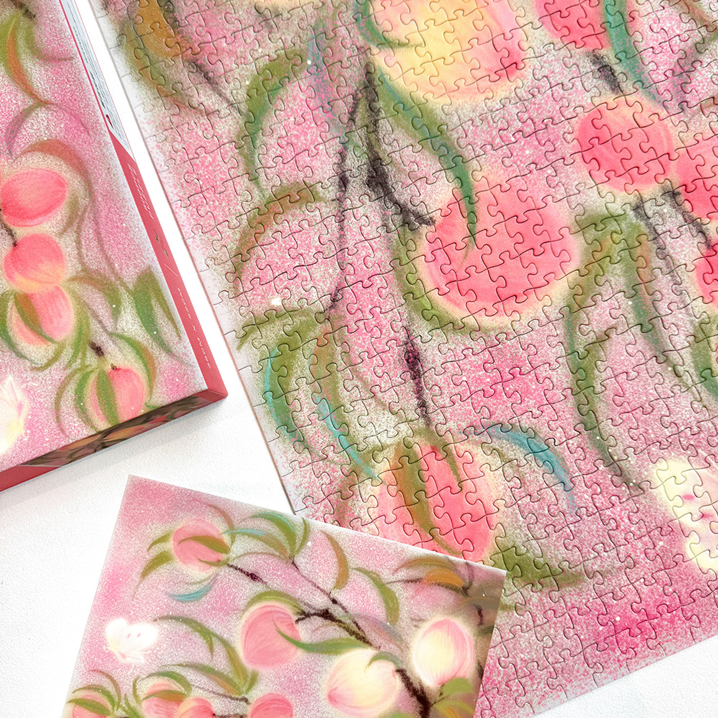 BOFF尝桃500片星闪耀古风新中式插画小众装饰画拼图难度解压潮玩,淘宝优惠券,粉丝福利购,淘宝优惠卷