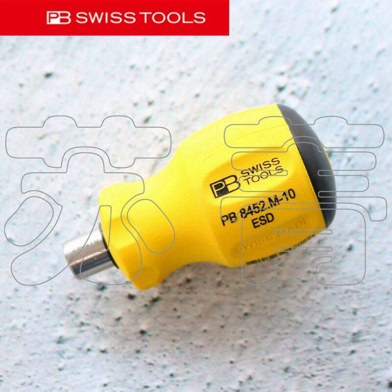 瑞士原装PB SWISS TOOLS防静电批头螺丝刀手柄 PB8451 8452 ESD - 图1