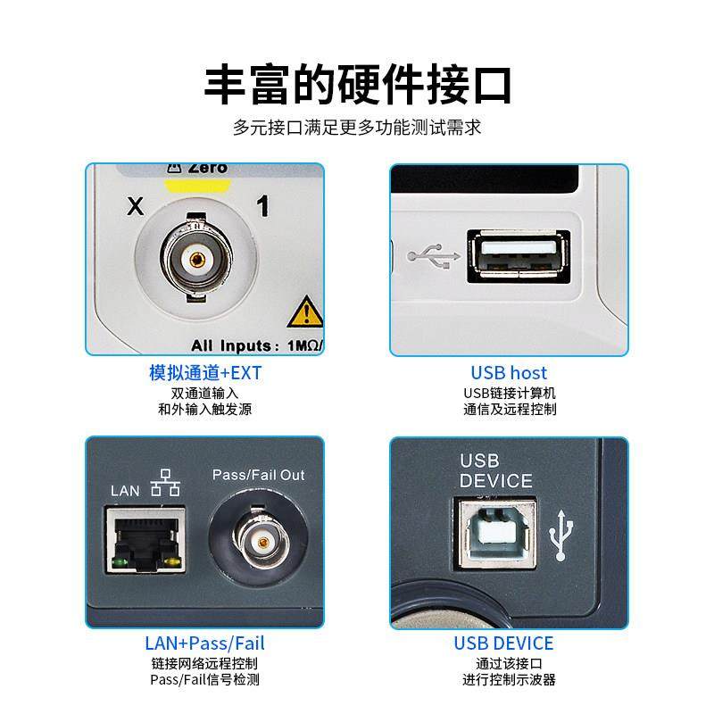鼎阳数字示波器 SDS1104/1202/1204X-C两/四通道1G采样率200M带宽 - 图3
