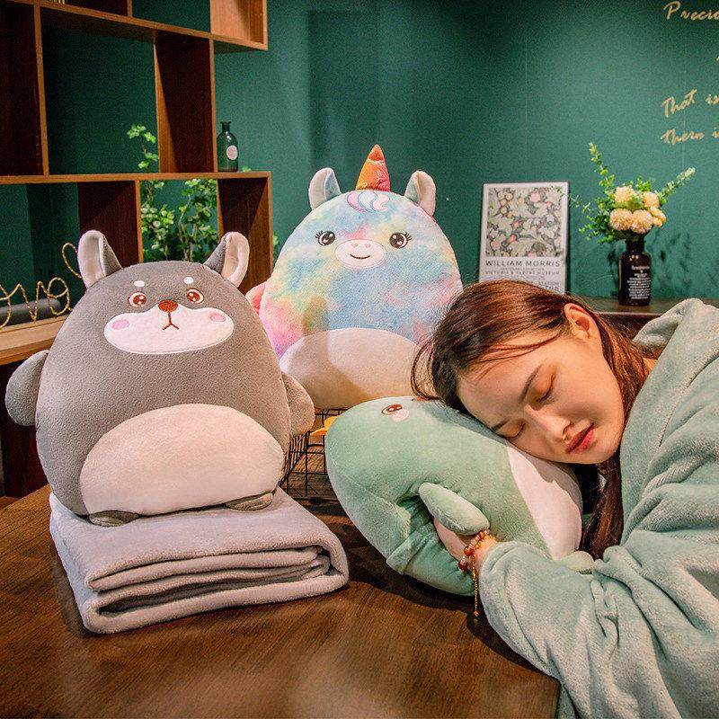 吐司汽车抱枕被子两用办公室午睡靠垫枕头折叠夏凉空调毯子二合一,淘宝优惠券,粉丝福利购,淘宝优惠卷