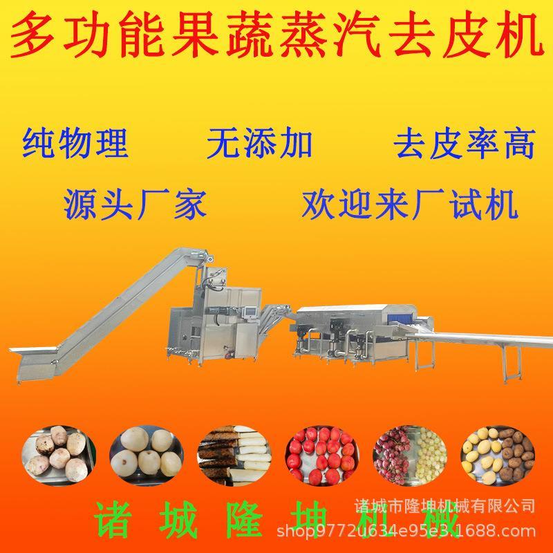 土豆毛辊清洗去皮机 薯条薯片加工去皮设备 马铃薯红薯蒸汽削皮机 - 图1