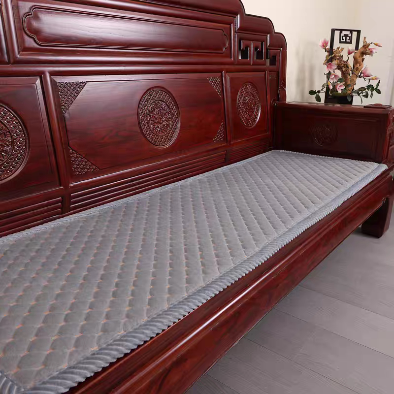 红木沙发坐垫加厚冬季实木椅子防滑坐垫椅垫新中式牛奶绒沙发坐垫