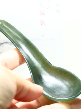 和田玉青玉平安勺天然玉石蒋宏利和田玉茶具