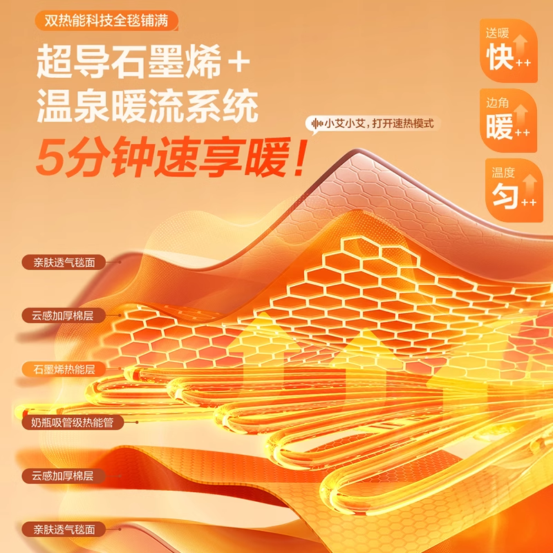 艾美特水暖电热毯双人水循环电褥子炕单人水床垫加热全套旗舰正品,淘宝优惠券,粉丝福利购,淘宝优惠卷