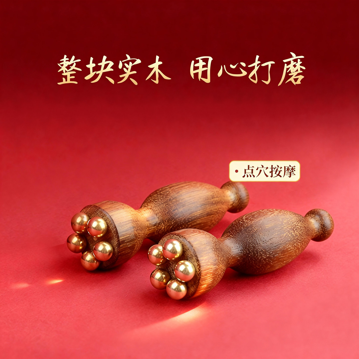 檀木铜珠眼部按摩器拨筋棒疏通经络促进眼周循环点穴棒眼部鱼尾纹,淘宝优惠券,粉丝福利购,淘宝优惠卷